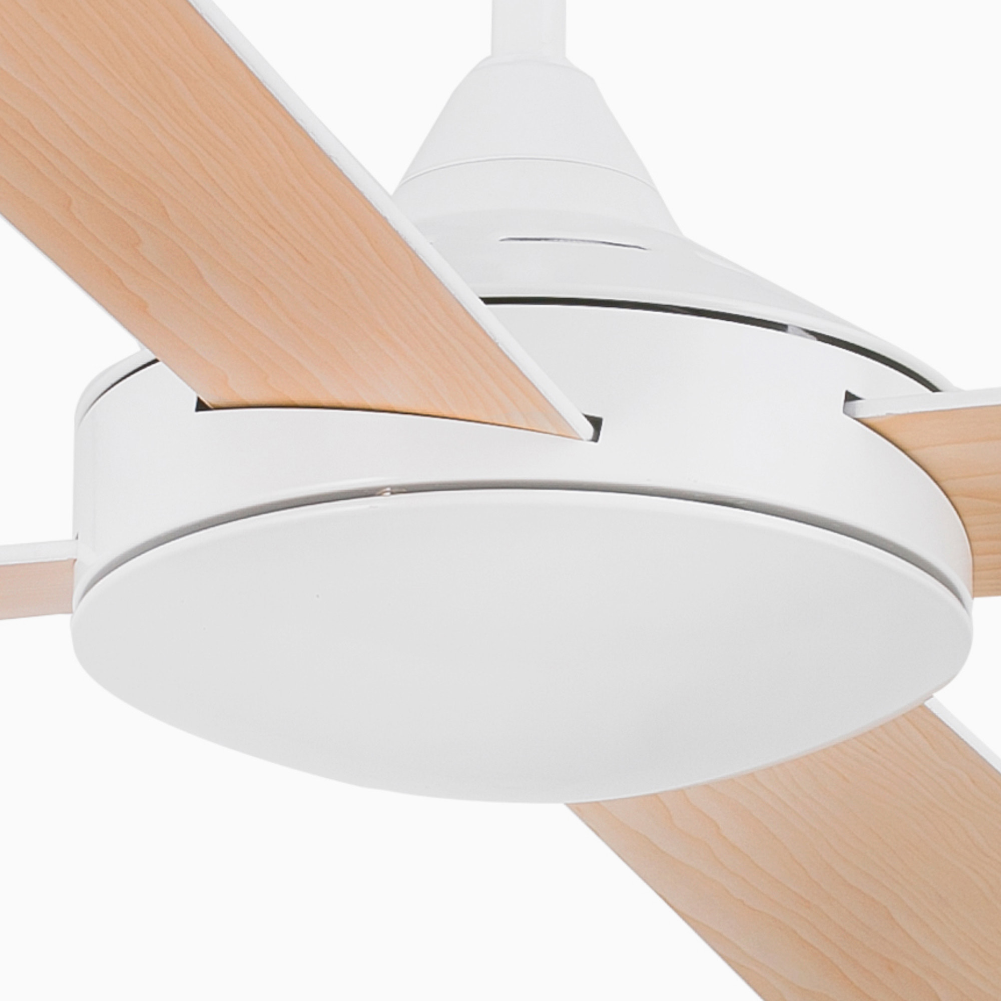 MALLORCA L Ventilatore a soffitto bianco/acero per lengo TUYA