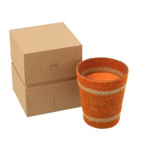 J-Line bougie parfumée Panier - Vanilla Escape - orange - large - 75H