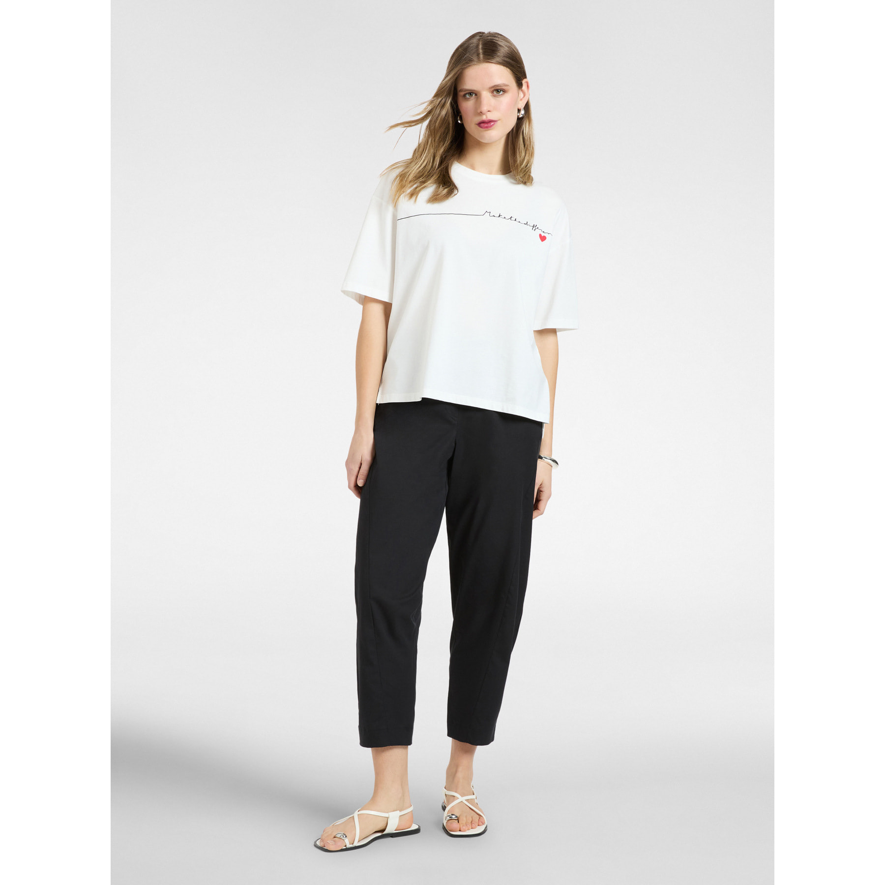 Elena Mirò - Pantalones rectos - Negro