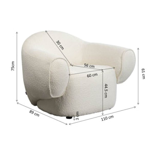 Fauteuil Dreamy crème Kare Design