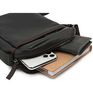 Bandolera Hombre Sintetica Jaslen Gloucester Negro