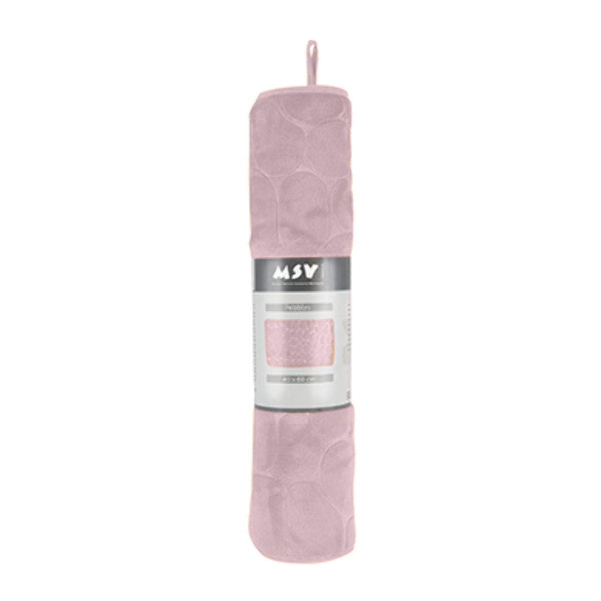 Tapis de bain Microfibre PEBBLE Rose Pastel MSV