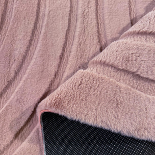 ALASKA - Tapis doux à motif arc rose
