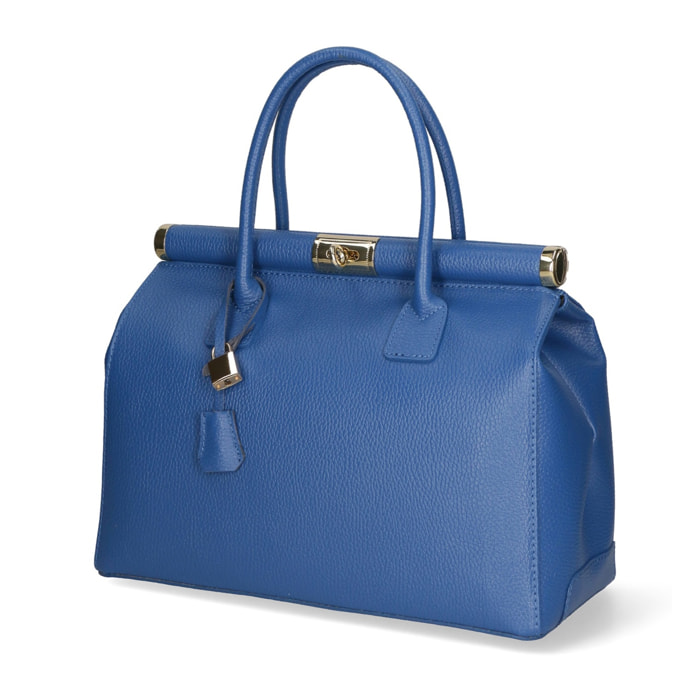Borsa a mano da donna - Modello Aleria - Vera pelle - 35.0 x 26.0 x 16.0 cm