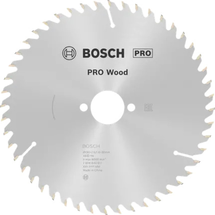 Lame de scie circulaire Optiline Wood Ø 30mm - 190 x 30 x 2,6 mm, 48 - 2 608 640 617