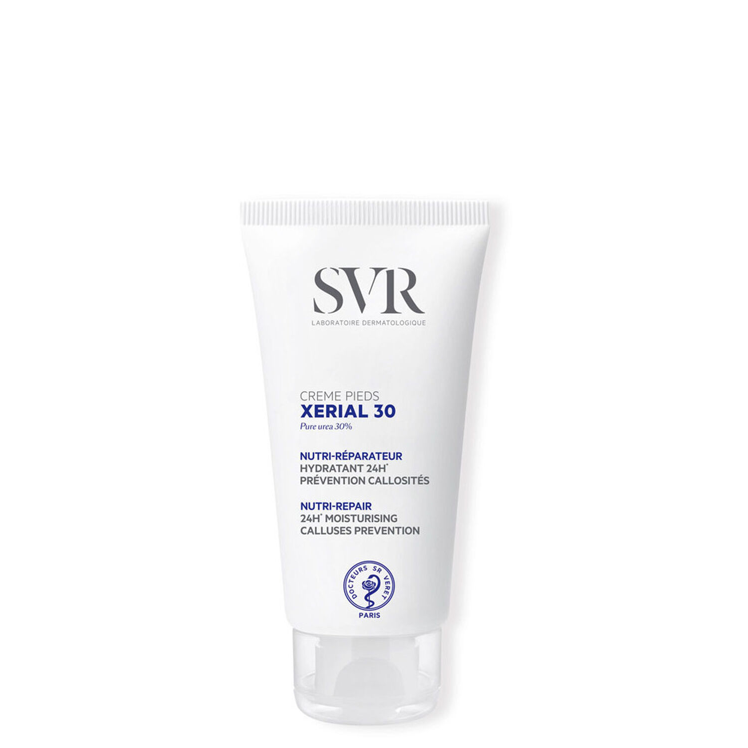 Xerial 30  - Crème Pieds Nutri-Réparateur Hydratant 24h, Prévention Callosités 50 ml