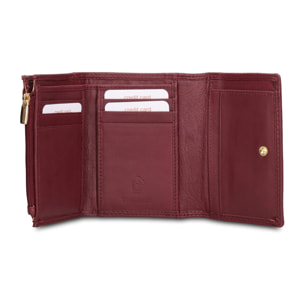 Portafoglio da donna in vera pelle - Modello Valoria Ultra - Casual - 12.0 x 9.0 x 2.0 cm