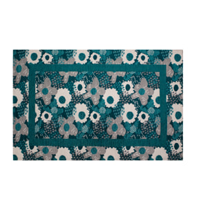 TAPPETO DA CUCINA DIS. ANDY PETROLIO 57X240 CM CON ANTISCIVOLO