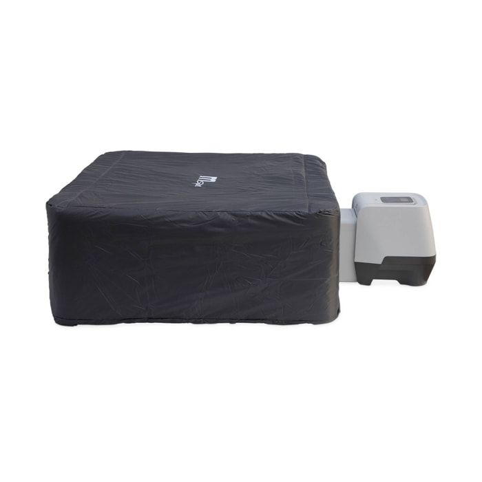 SPA rigide OSLO SAPPHIRE MSPA 6 personnes gris. 4 coussins. bâche incluse + housse thermique. hydromassages système