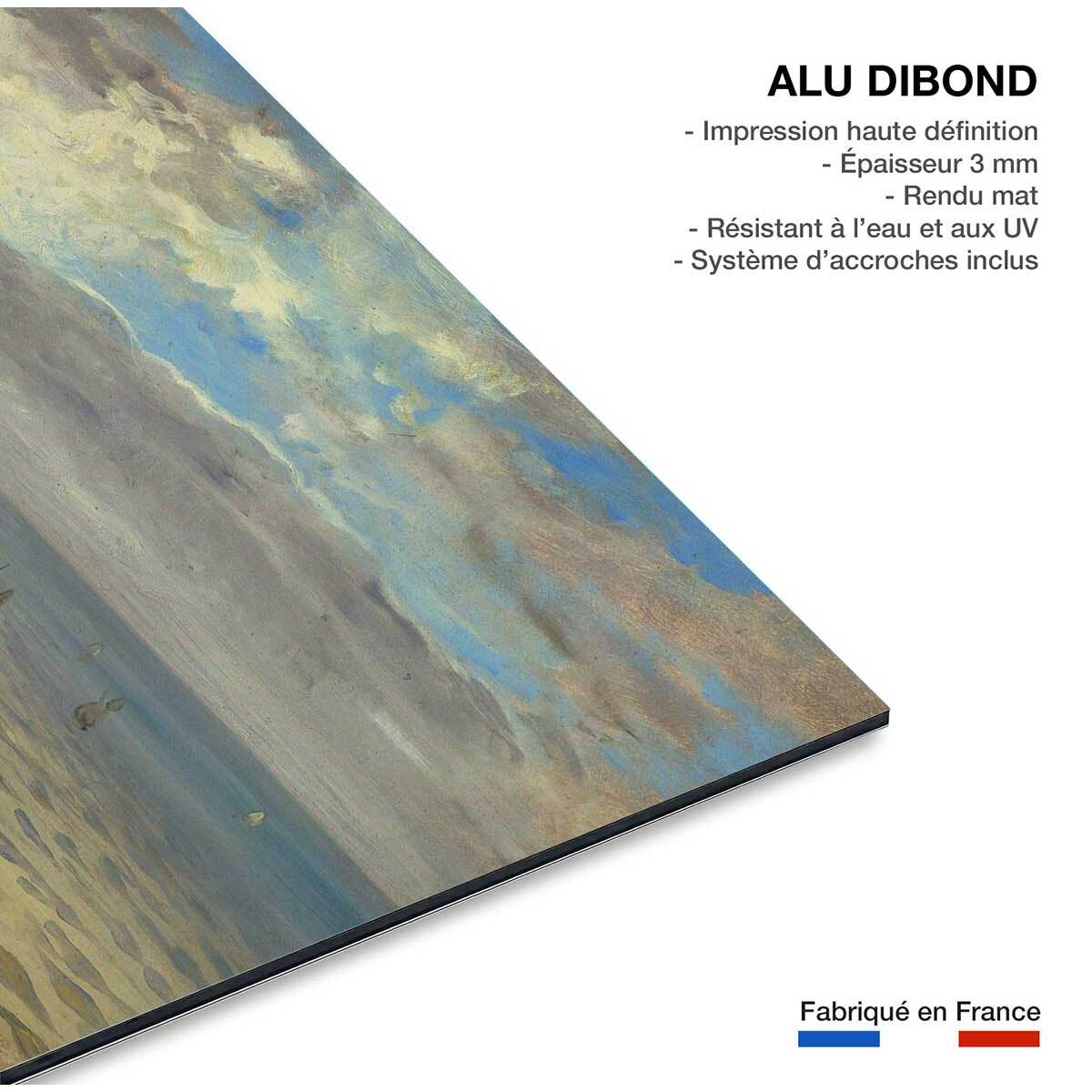 Tableau célèbre de Delacroix La mer à Dieppe Tableau alu Dibond