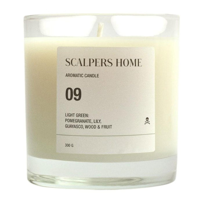 Vela aromática 300gr aroma light green scalpers