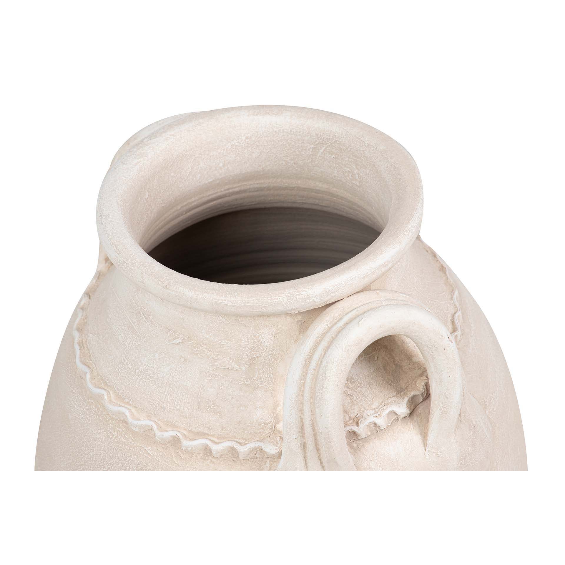 Florero Ceramica Beige 40x40x70 Cm