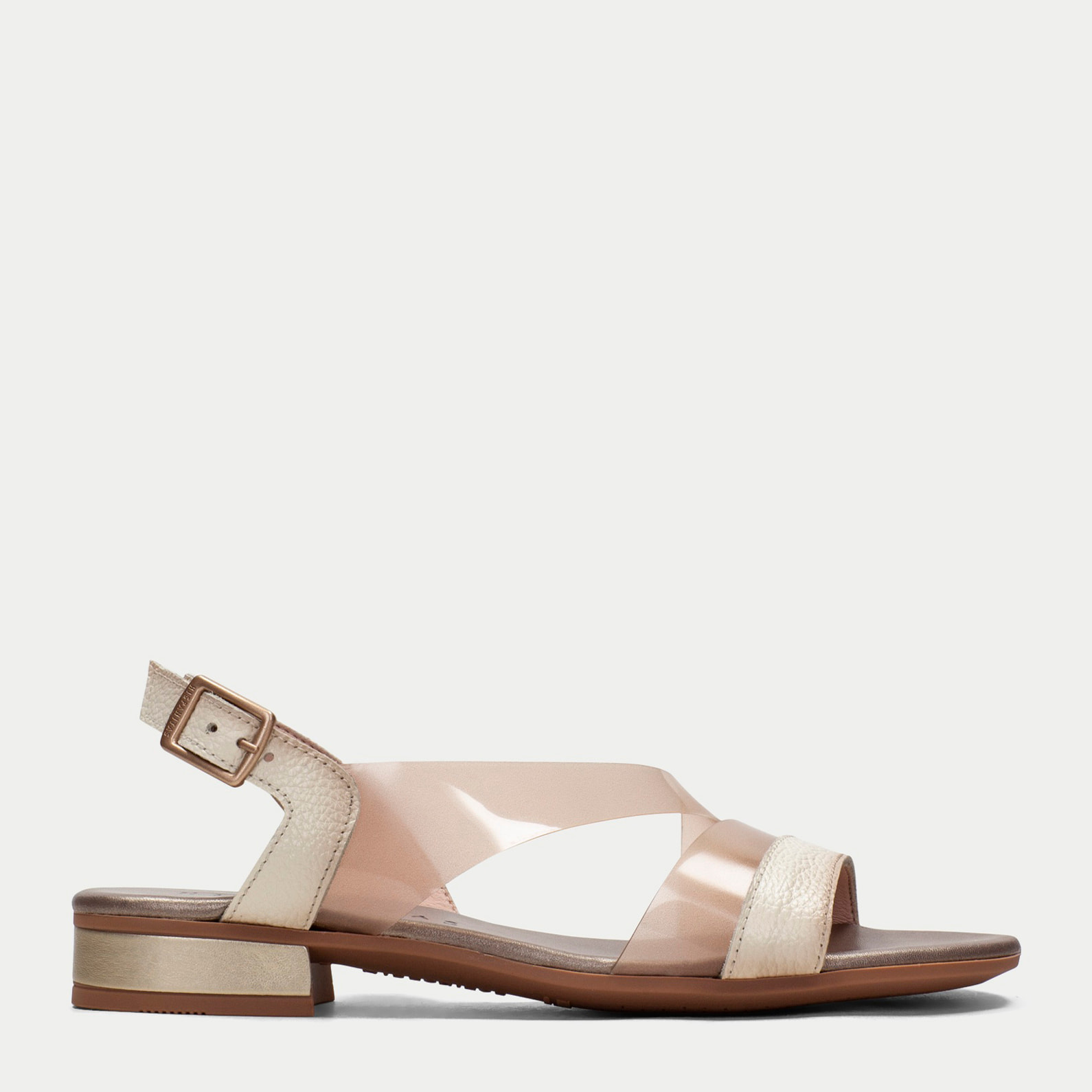 Sandalia Plana Lena Crema 2,5 cm