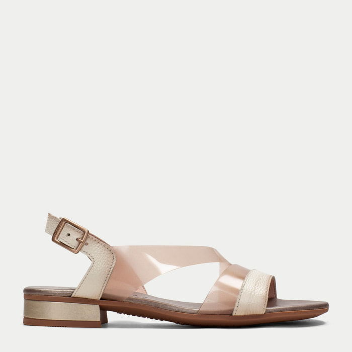 Sandalia Plana Lena Crema 2,5 cm