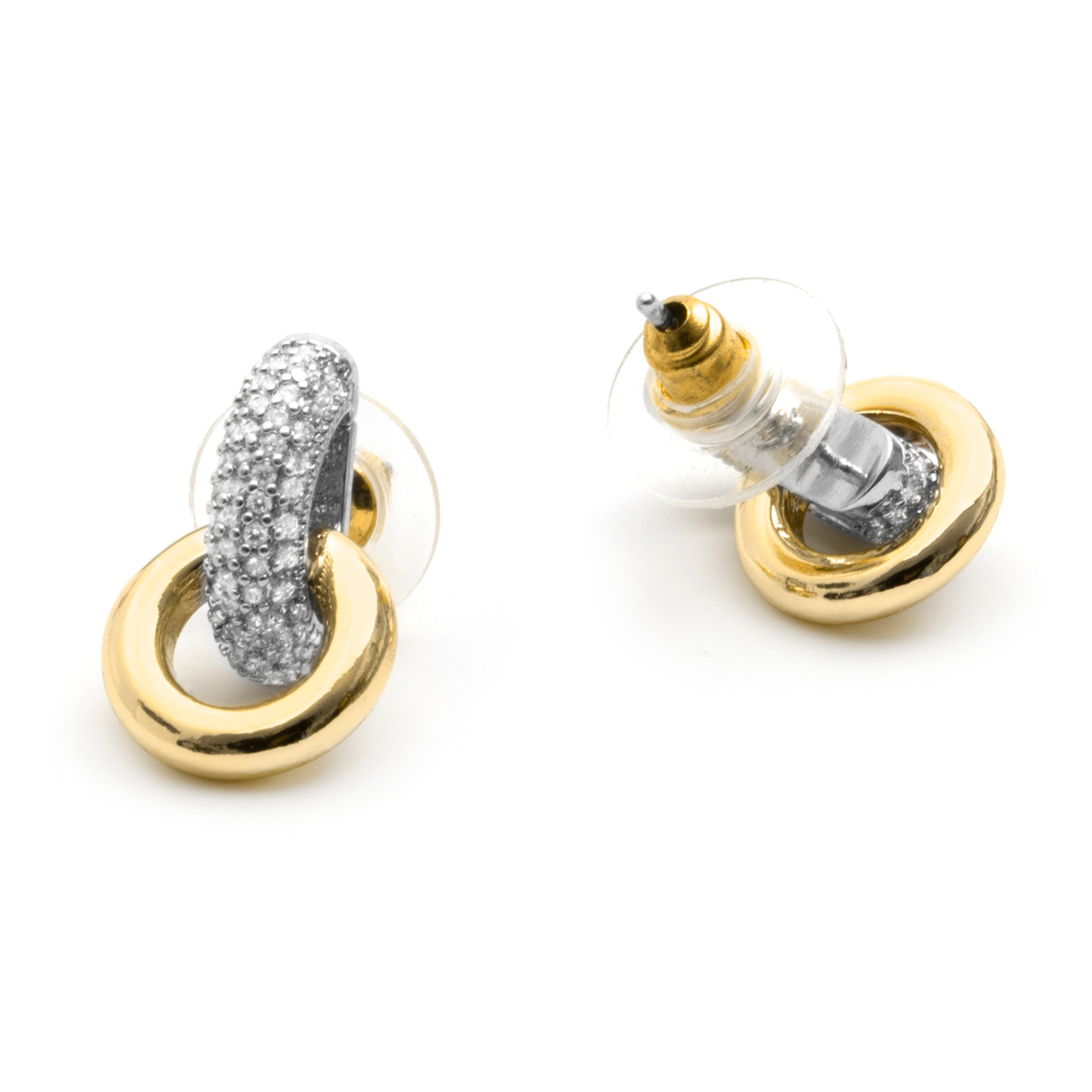 Pendientes Lepua acabado oro amarillo 18k