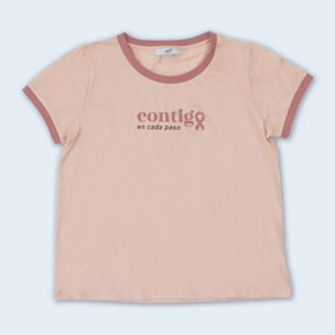 Camiseta Solidaria "Contigo en cada paso"