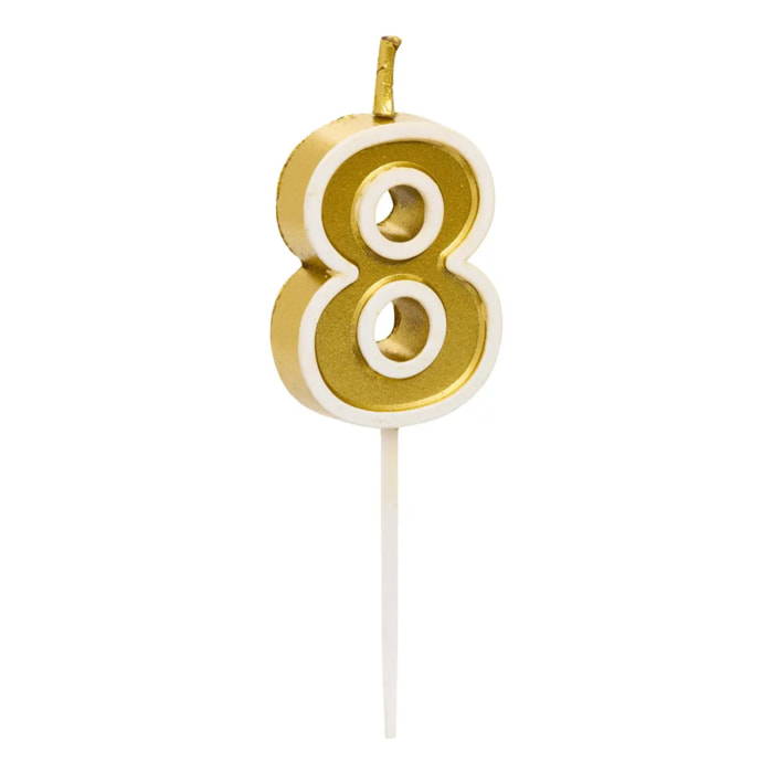 Bougie d'anniversaire Numéro 8