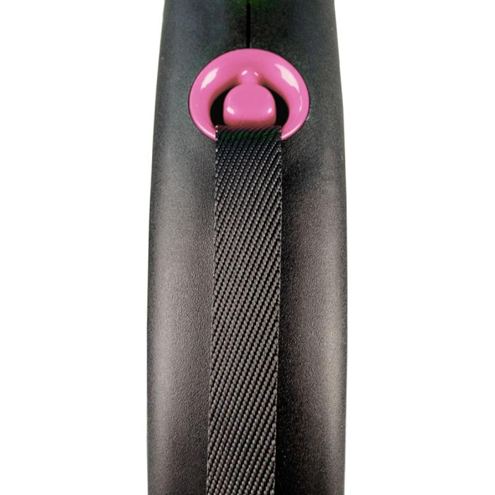 Laisse Black Design M Tape 5m black/ pink Flexi FU22T5-251-S-CP