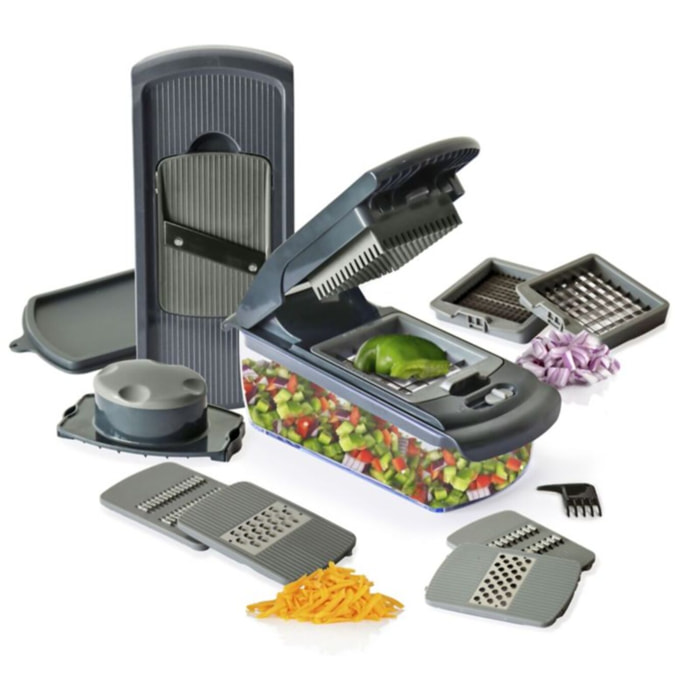 Mandoline ESSENTIELB Multifonction avec bac récupérateur