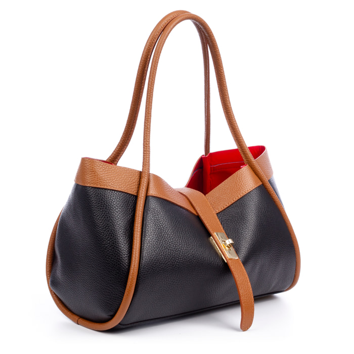 Beinette Borsa Tote Donna. Pelle autentica Dollaro.