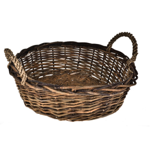 Cesto Rotondo Nat.Willow diametro 35X13 Cm - Pezzi 3 - 35X13X35cm - Colore: Altro - Bianchi Dino - Articoli Natalizi