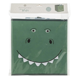 Boîte de rangement "Dinosaure" H29cm vert foncé