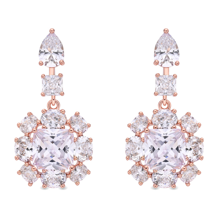 Pendientes Iwo acabado oro rosa 18k
