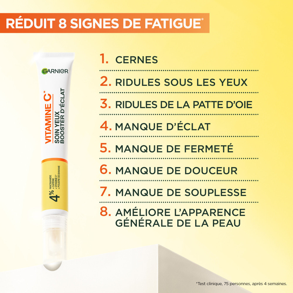 Garnier SkinActive Vitamine C Soin yeux Booster d'Éclat 15mL