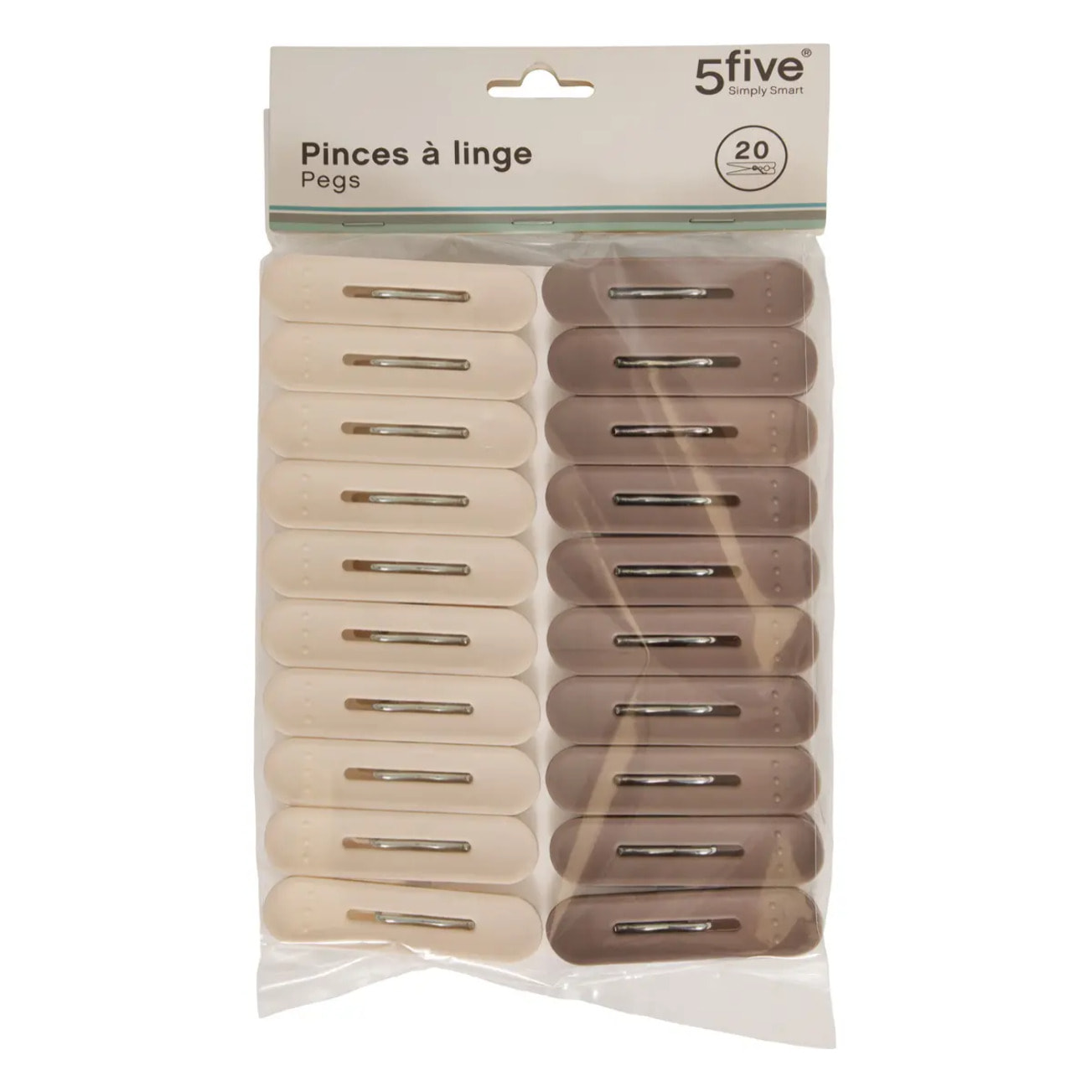 Lot de 20 pinces à linge Essential Cup+