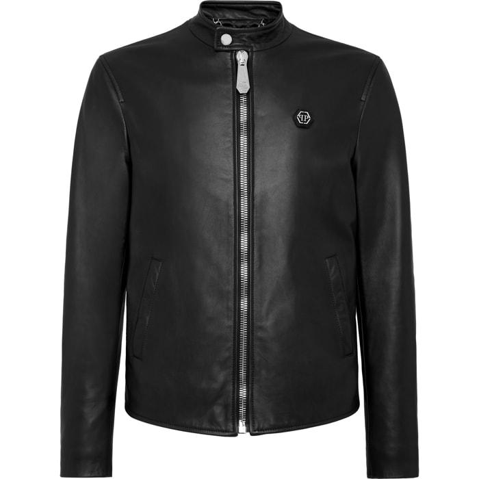PHILIPP PLEIN Chaqueta Moto de cuero