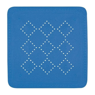 Tapis Fond de douche PVC ALASKA 55x55cm Bleu Electrique Spirella