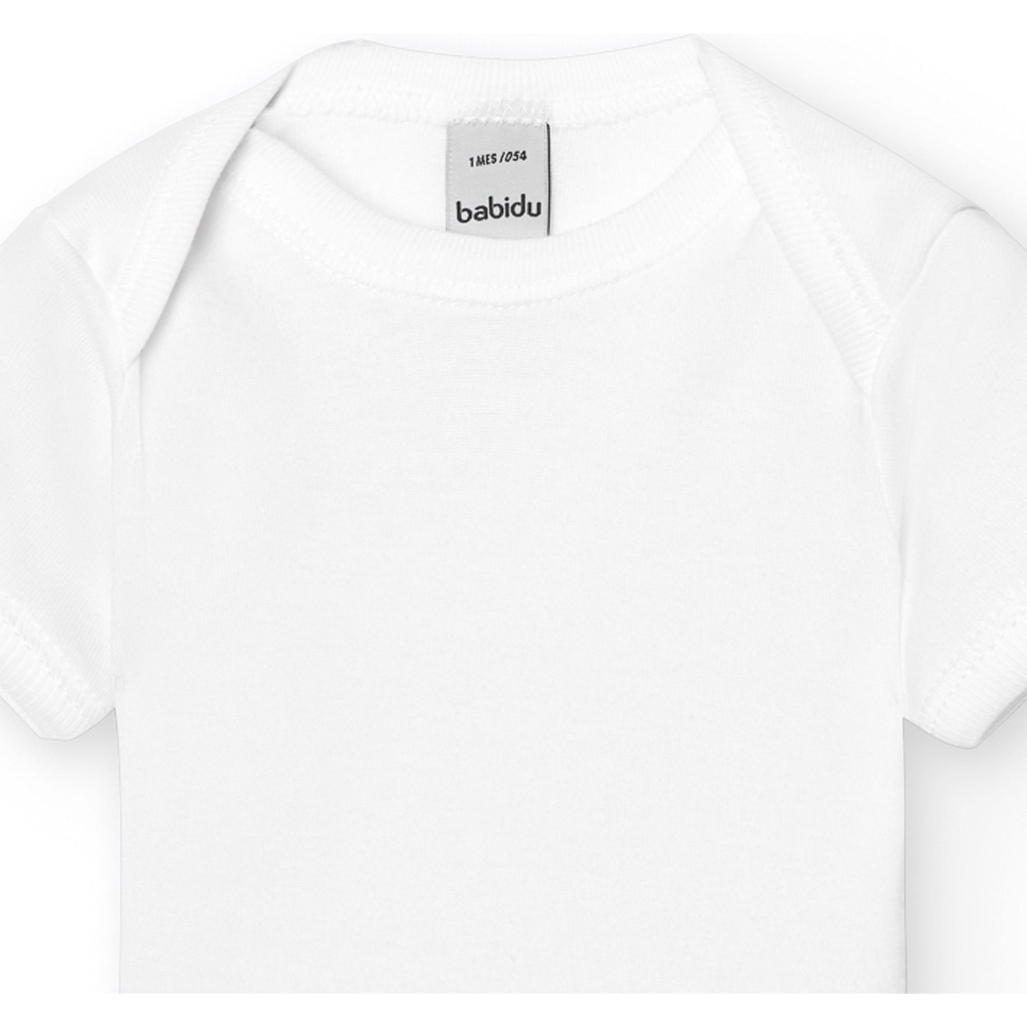 Body bebé manga corta cuello americano