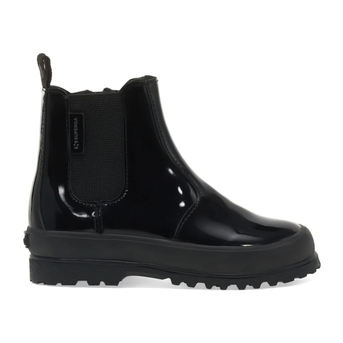 Superga - Stivaletti Bambina Nero - 2666 KIDS ALPINA SHINY SYNTHETIC