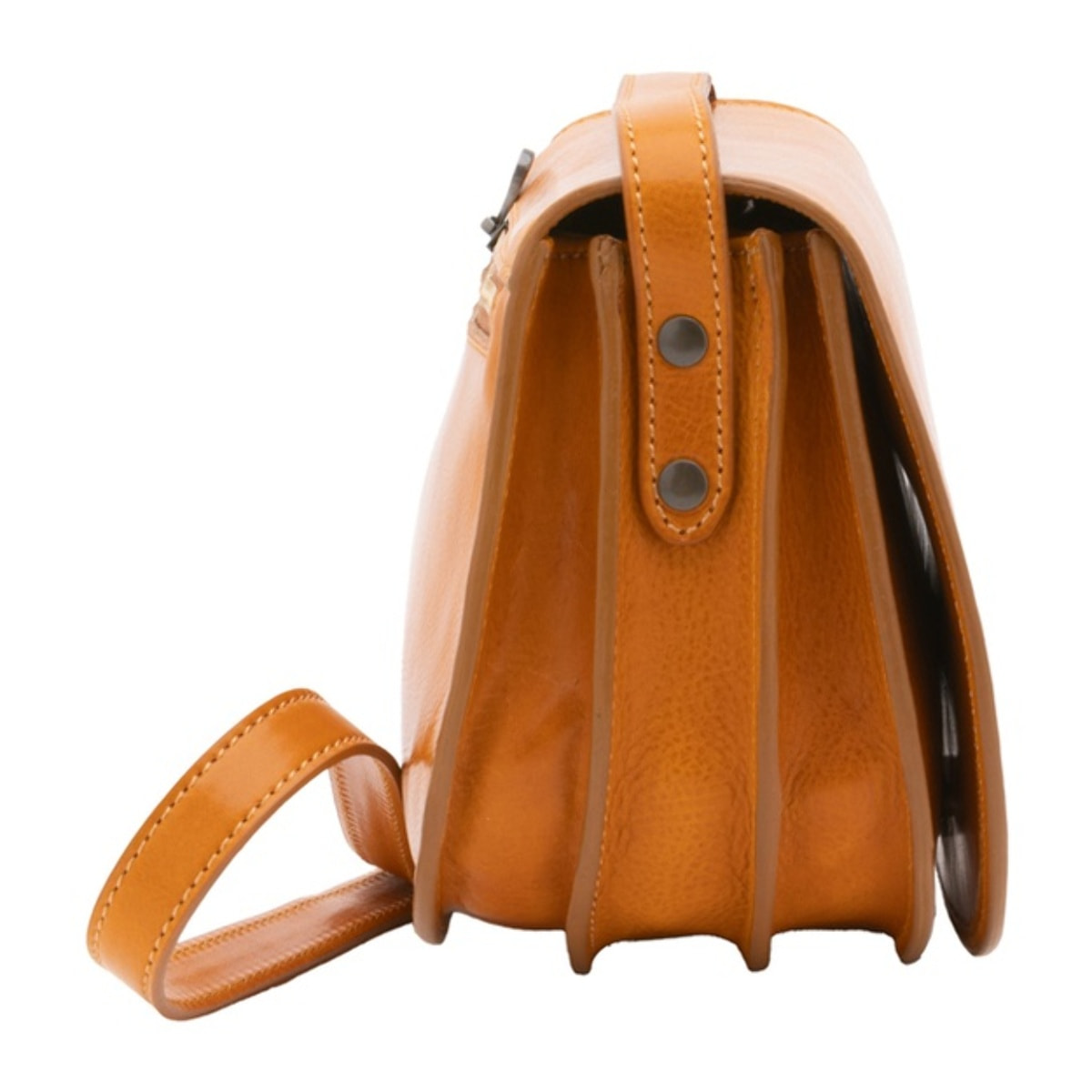Borsa a tracolla da donna - Modello False - Vera pelle - 24.0 x 17.0 x 11.0 cm
