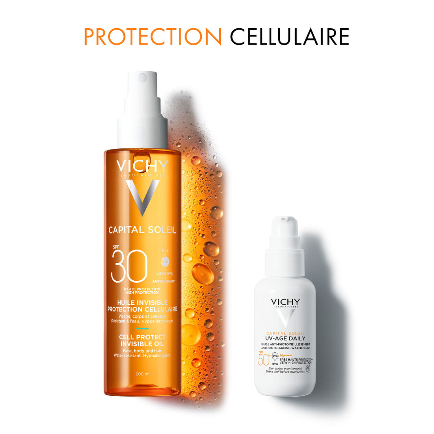 Capital Soleil - Huile Sèche Invisible De Protection Cellulaire SPF30 200 ml
