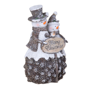 Pup.neve buon natale - Pezzi 2 - 17xH26,5x12cm - Bianchi Dino SpA