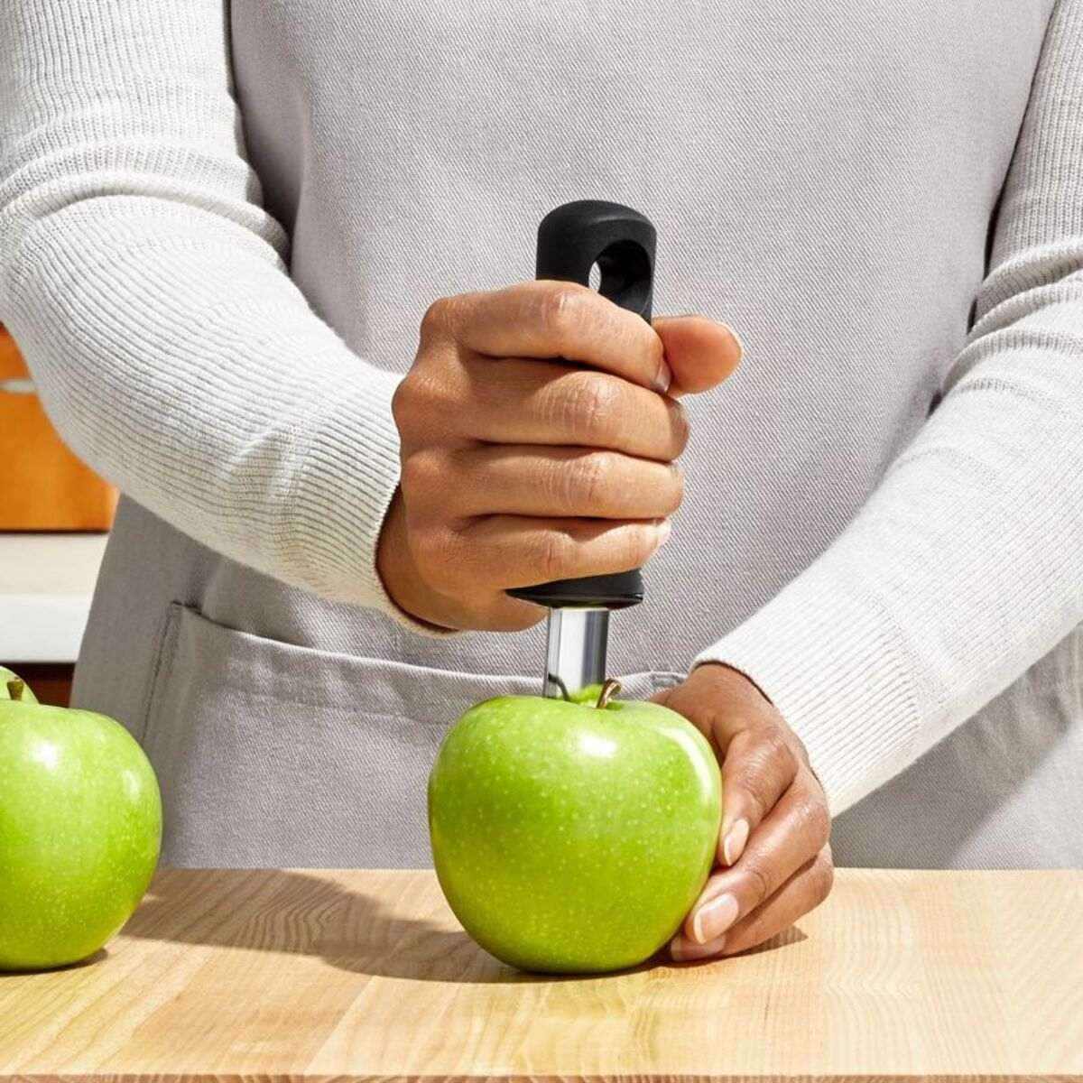 Vide pomme OXO inox noir