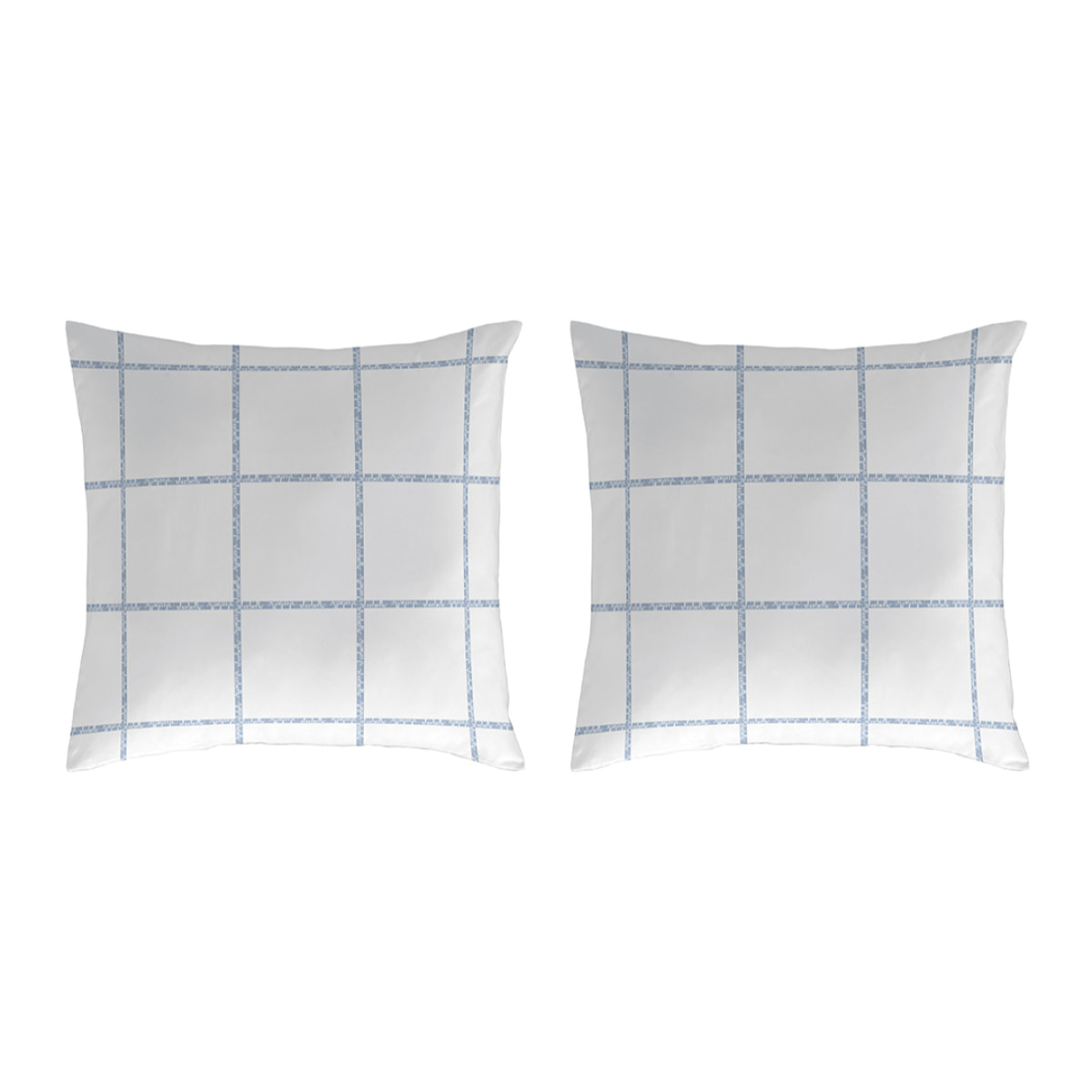 2 Fundas de almohada El Caballo 50x50 cm LEVIATAN B Azul - 100% algodón -