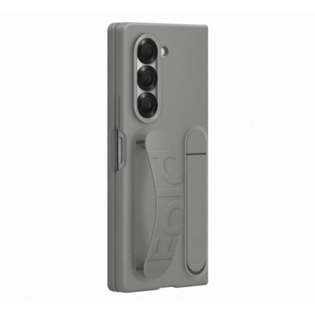 Coque SAMSUNG Z Fold6 Gris stand avec lanière