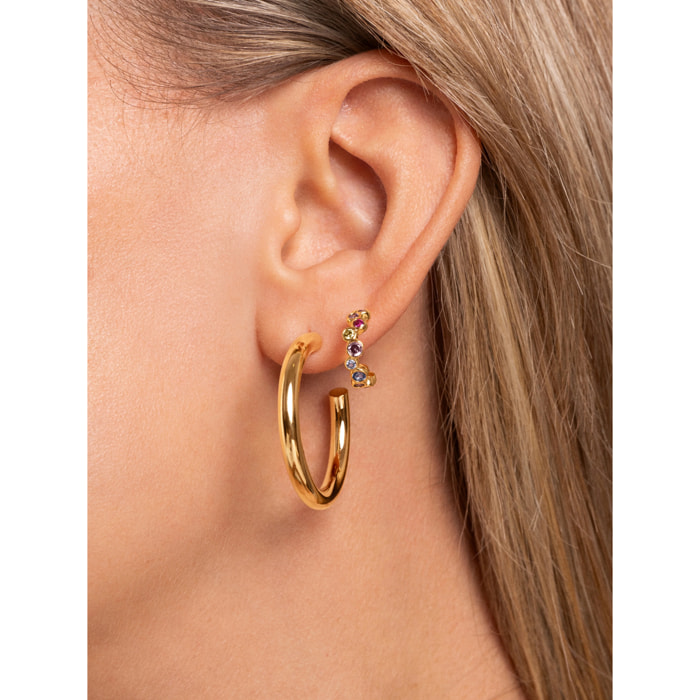 Orecchino XS Bubbles Placcato Oro
