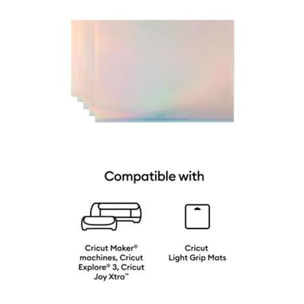 Accessoire CRICUT Printable Vinyl A4 - 10 sheets (Silver)