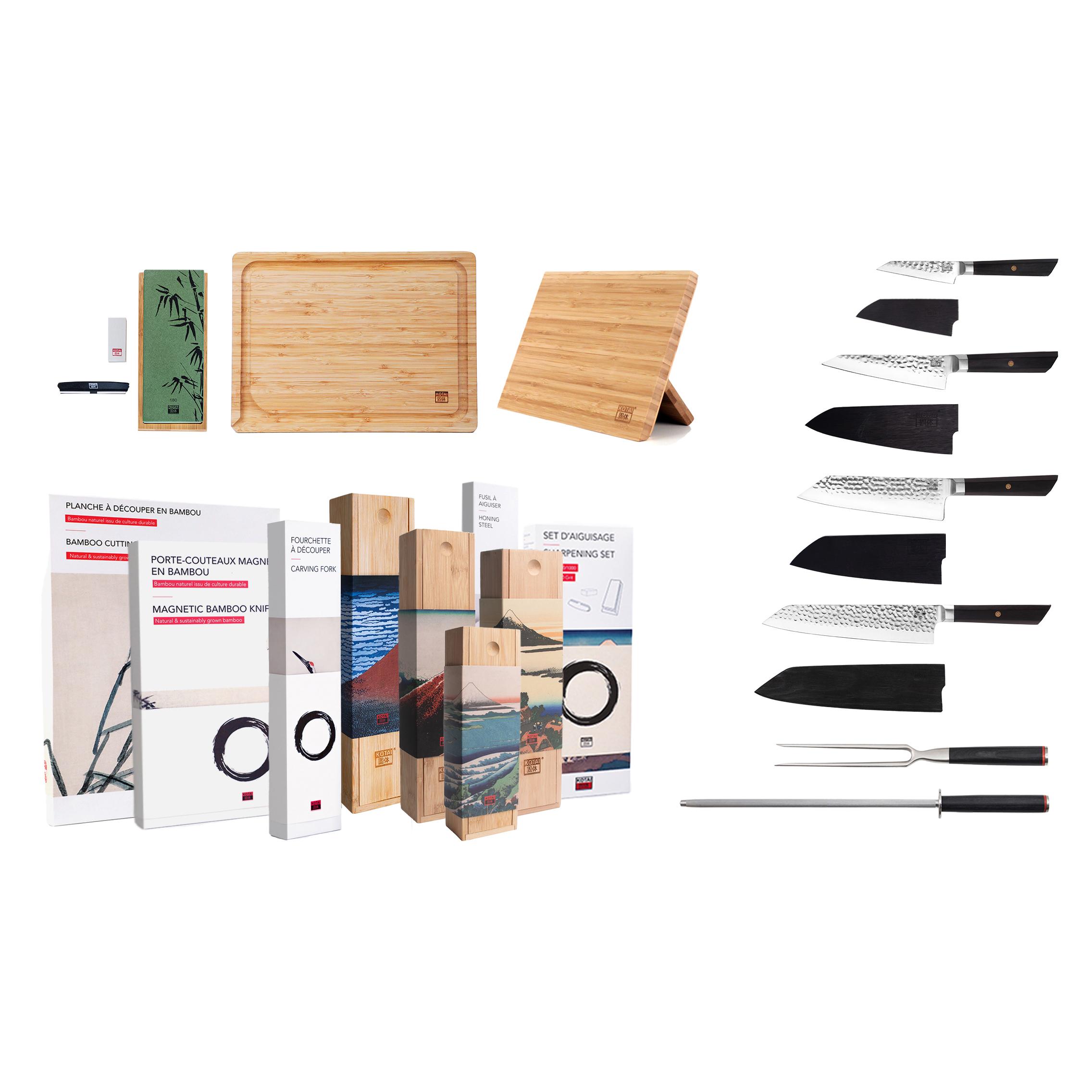 Set completo di coltelli (9 pezzi) - Collezione Bunka