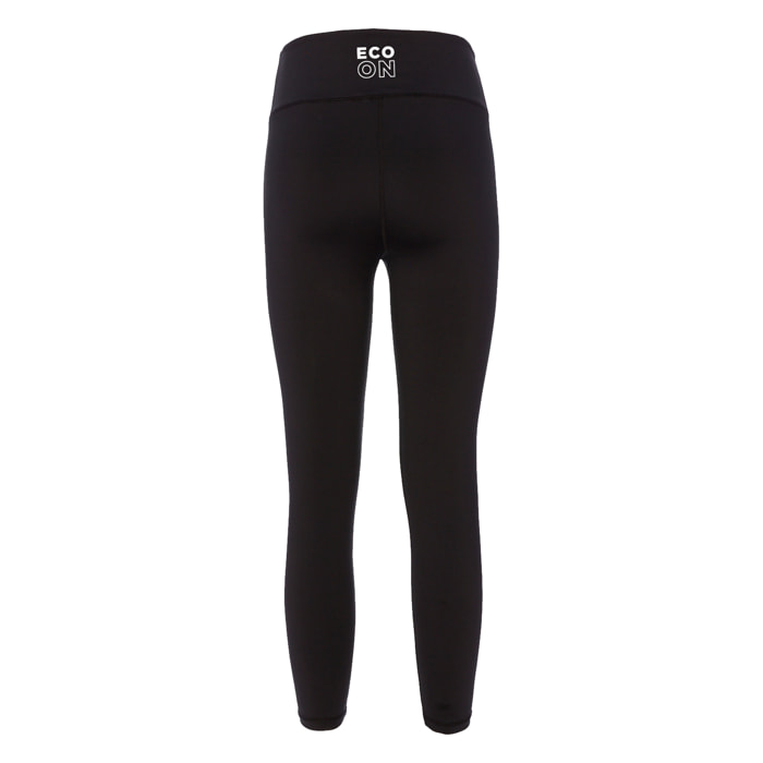 Mallas deportivas de talle alto para mujer ECOON Liverpool - Negro