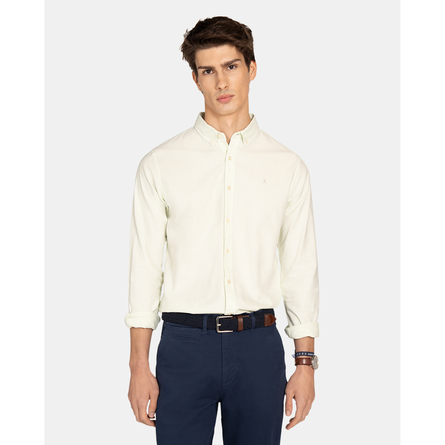CAMISA MONACO STRIPED OXFORD