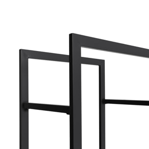 Range bûches vertical 170cm avec étagère et accessoires