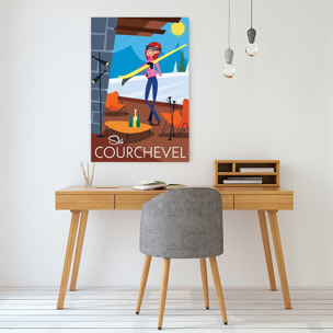 Tableau ski à courchevel Toile imprimée