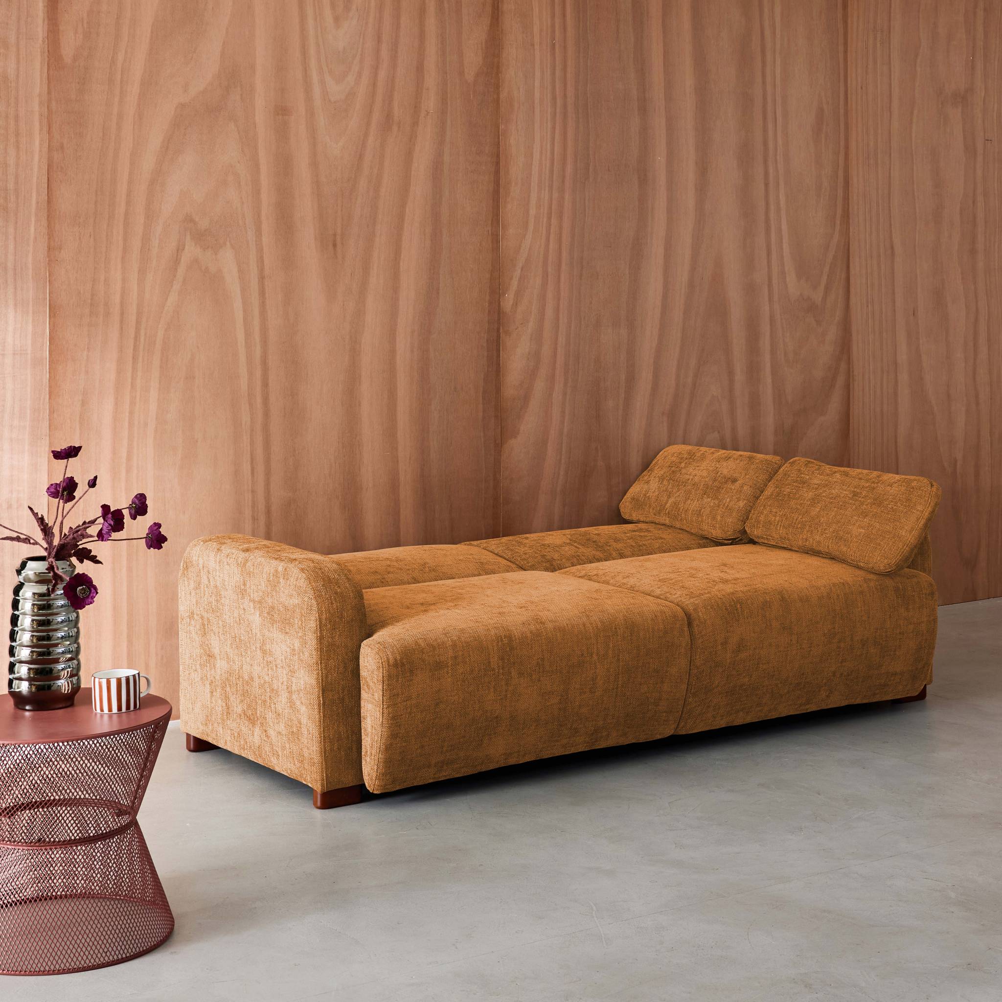 Canapé convertible 3 places tissu DANY