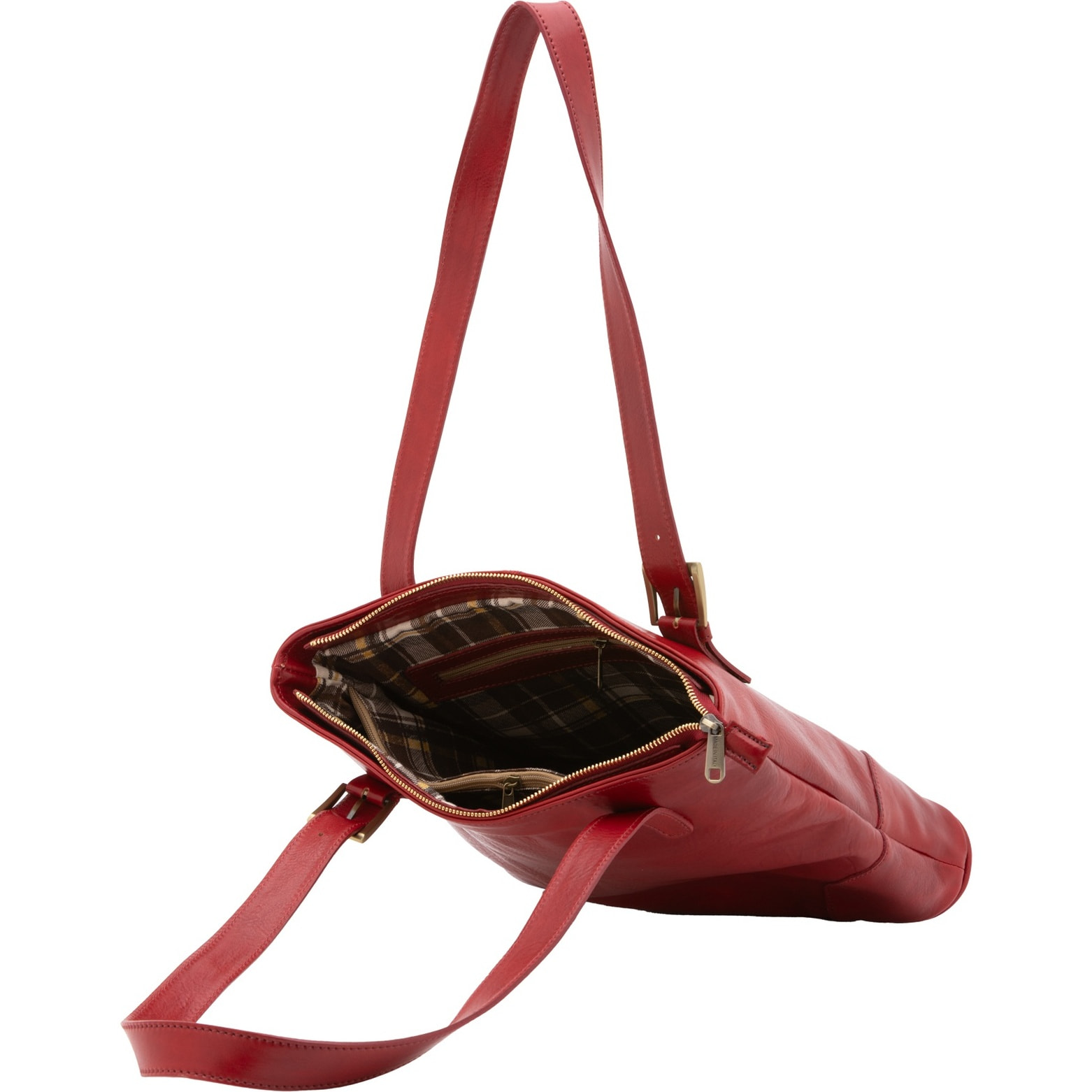 Borsa a spalla da donna - Modello False - 100% pelle - 33.0 x 35.0 x 8.0 cm