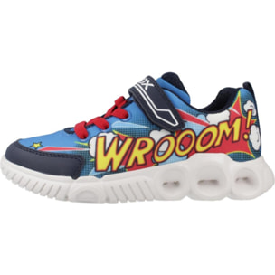 Zapatillas Niño de la marca GEOX  modelo J WROOM BOY AZUL