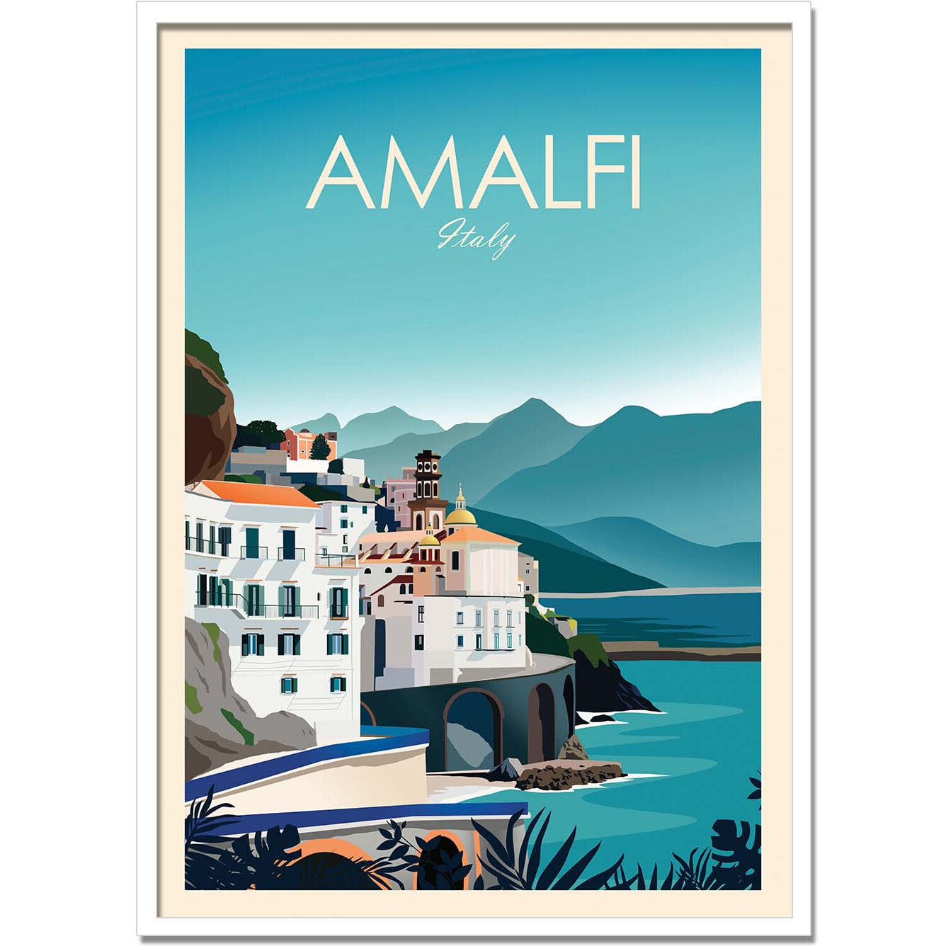 Affiche - Amalfi Italy - Studio Inception